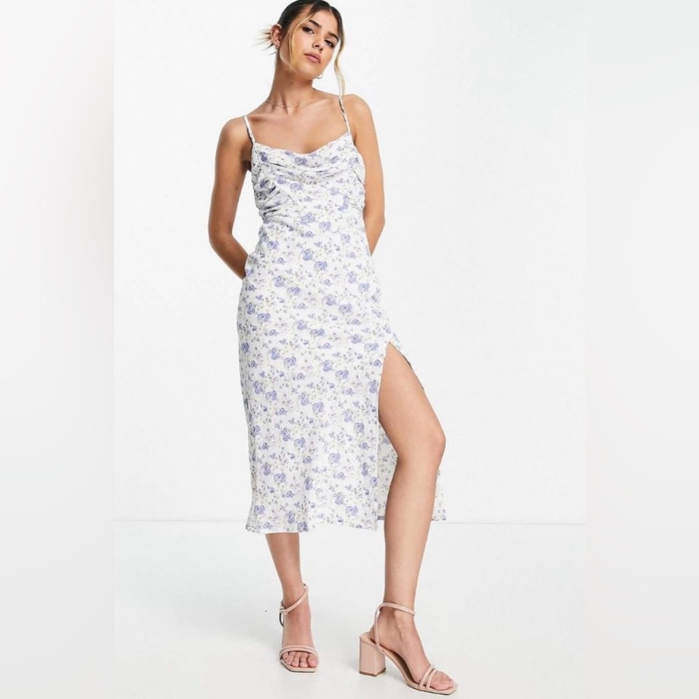 Urban Outfitters Love Triangle floral midi slip dress